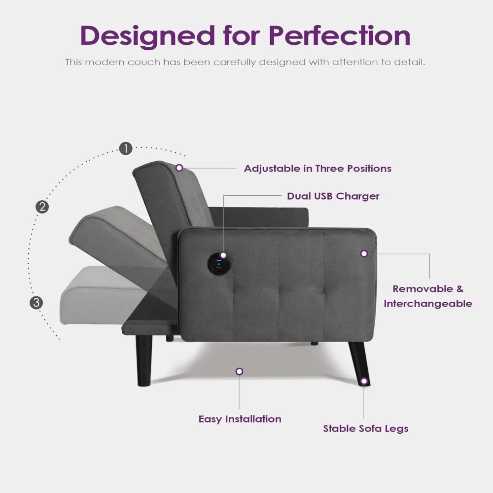 Covertable Sofa with usb plug in