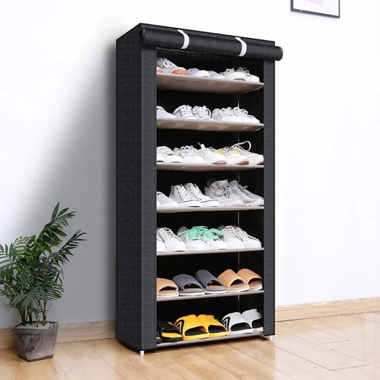 Shoe rack with cover