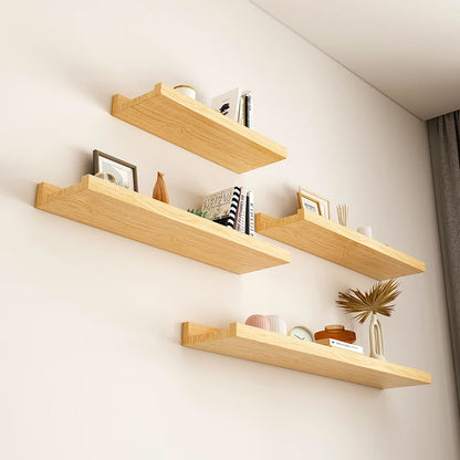 sturdy rectangle wooden shelves for room or house