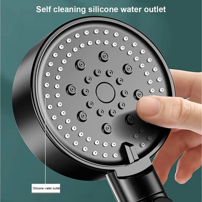 Hand Shower With 6 Spray Modes High Pressure Hand Shower With On/off Switch Hand Shower With Anti-clogging Nozzle