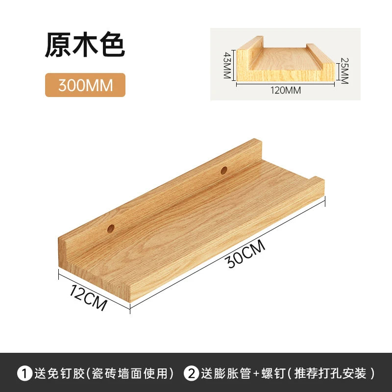 sturdy rectangle wooden shelves for room or house