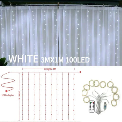 Remote control Curtain Lights