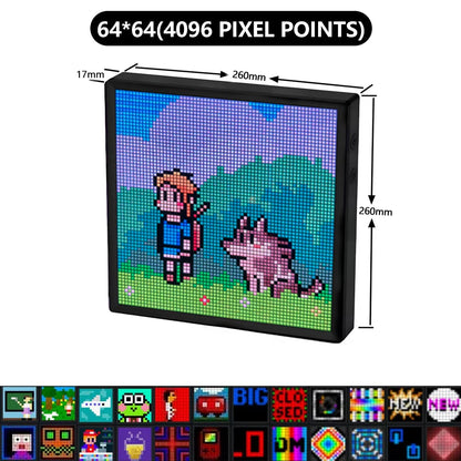 Pixel Art Lamp Panel LED and app controlled