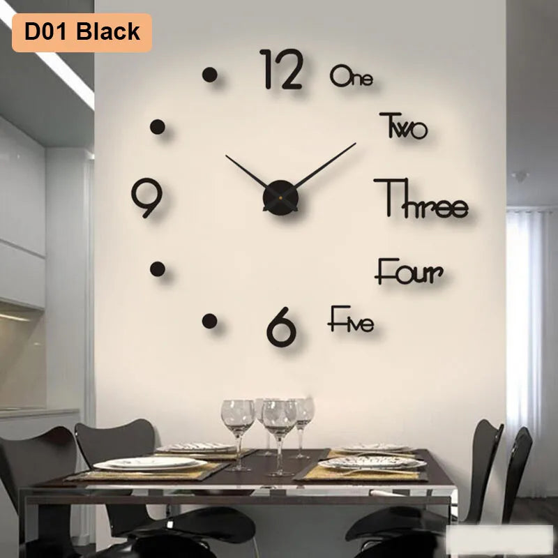 3d wall clock