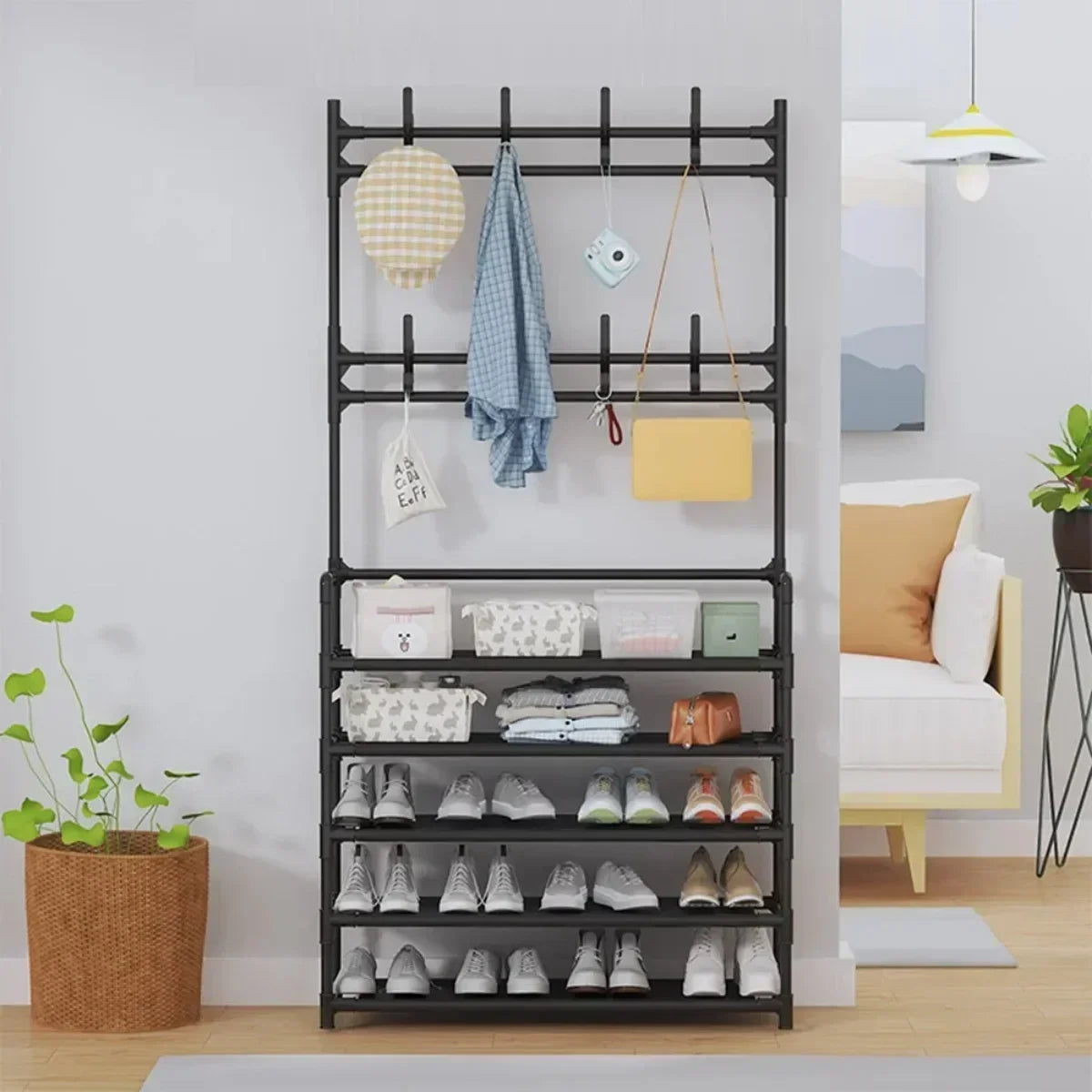 Multifunctional Hanger/ Shoe rack organizer