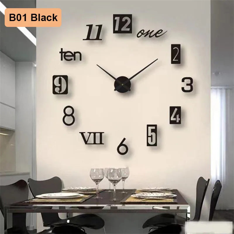 3d wall clock